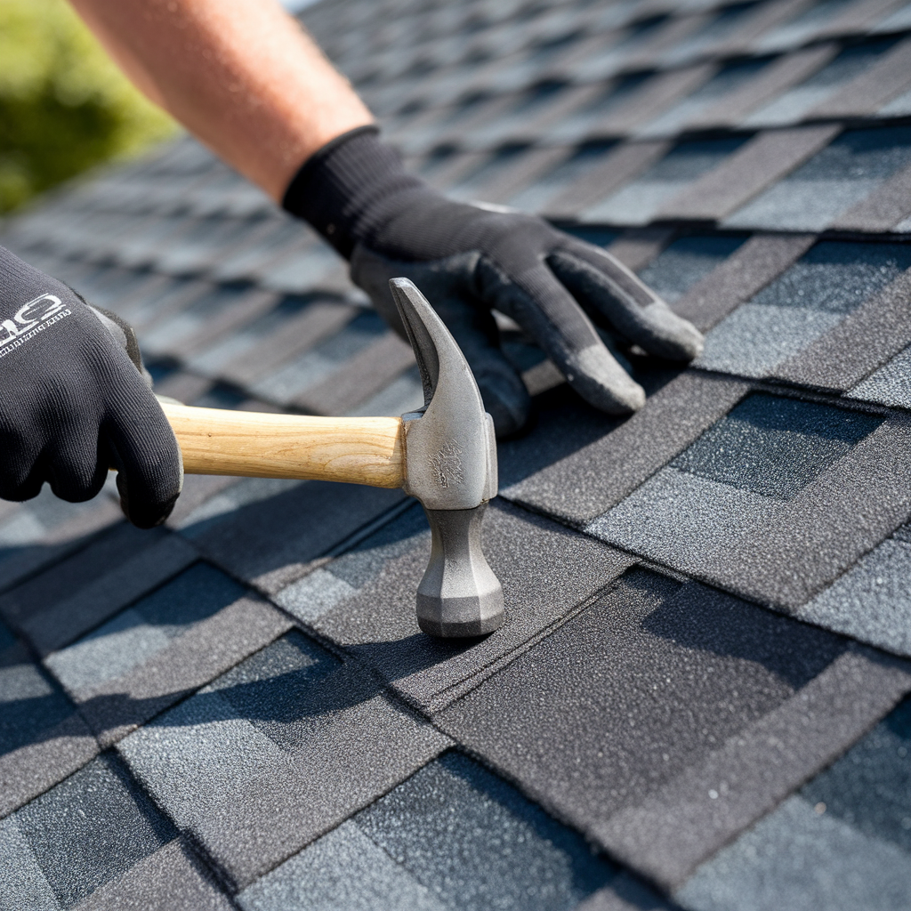 Professional roofing work